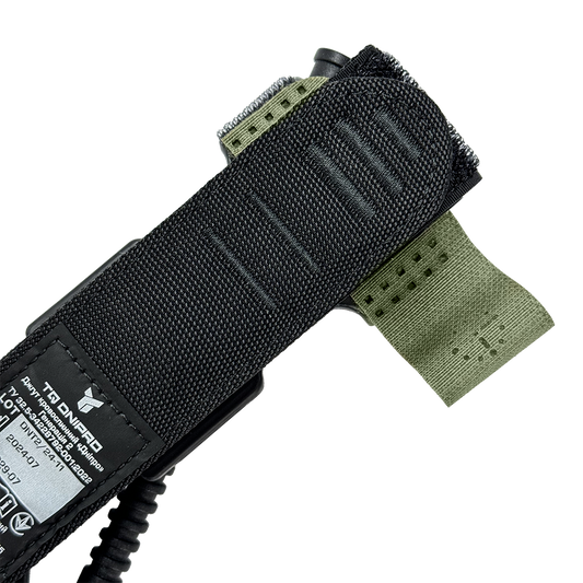 TQ DNIPRO Gen. 2 hemostatic tourniquet in black, alternative view