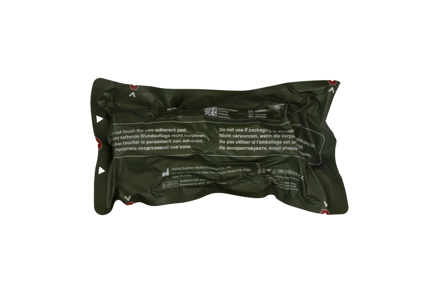 GME Emergency Bandage 8 Inch Back