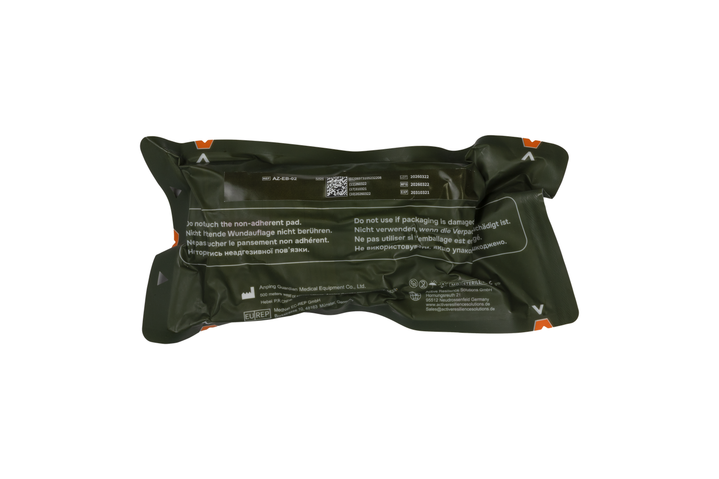 GME Emergency Bandage 6 Inch Back