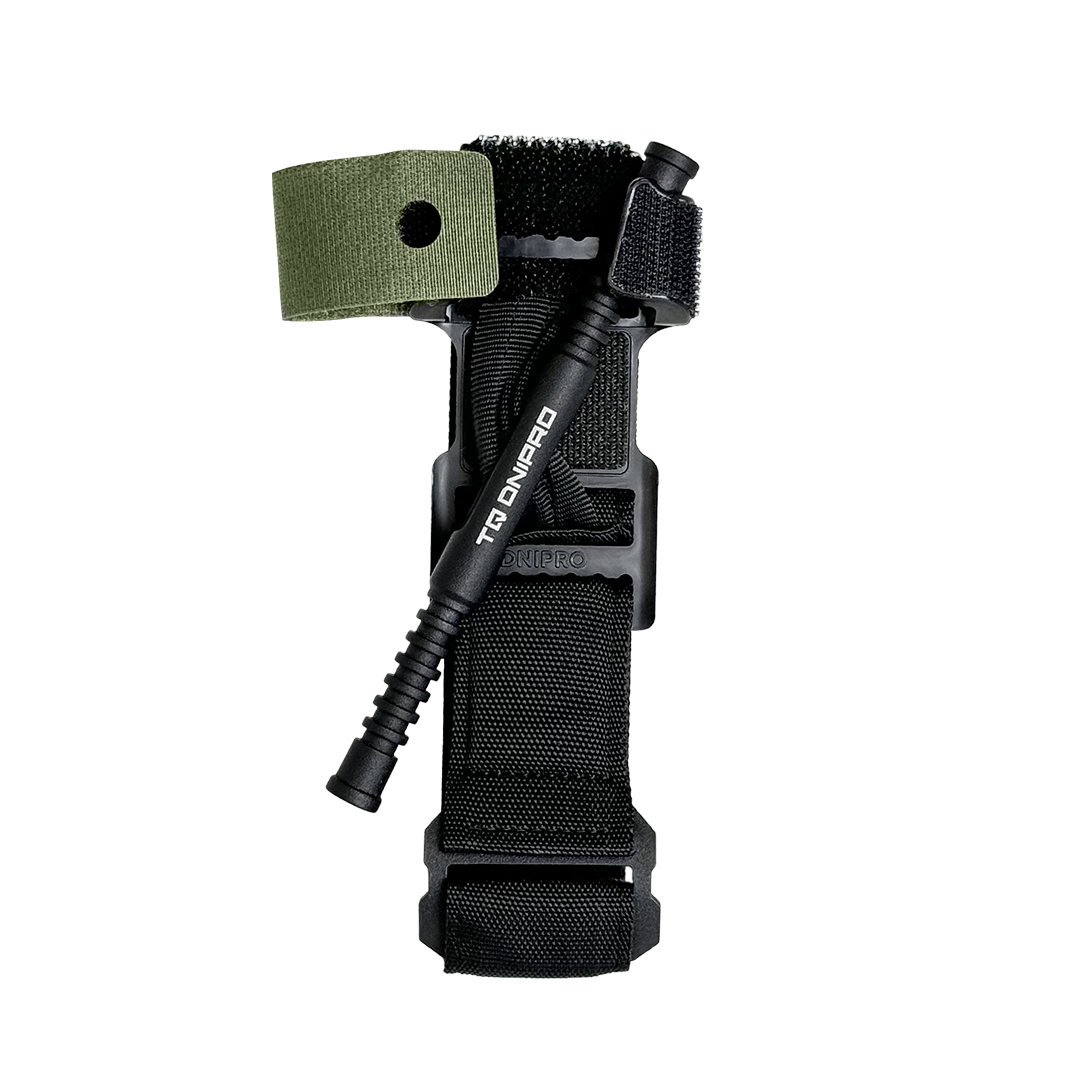 TQ DNIPRO Gen. 2 hemostatic tourniquet in black, detail view