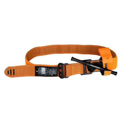 TQ DNIPRO Gen. 2 hemostatic tourniquet in high-visibility orange, alternative view