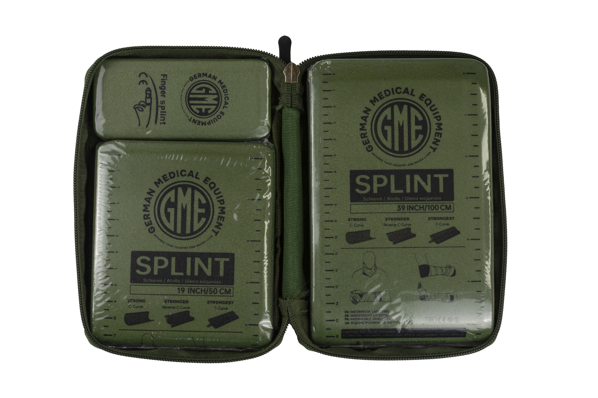 GME Splint Set Open Unpacked