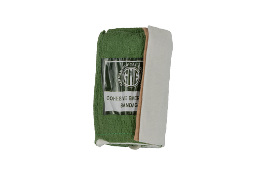 GME Cohesive Emergency Bandage 4 Inch Unpacked