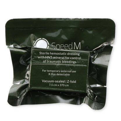 SpeedM hemostatic gauze for combat trauma, alternative view
