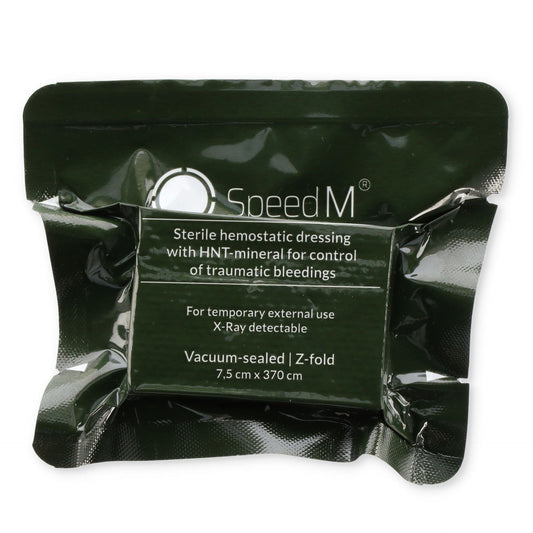 SpeedM hemostatic gauze for combat trauma, alternative view