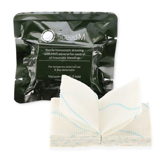 SpeedM hemostatic gauze for combat trauma