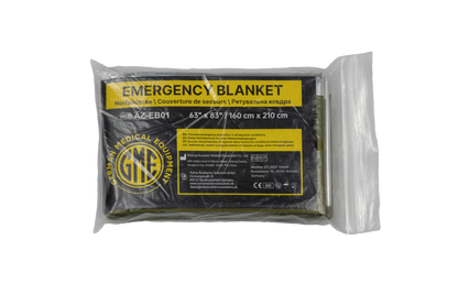 GME emergency blanket for hypothermia prevention, alternative view