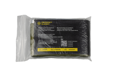 GME emergency blanket for hypothermia prevention, detail view