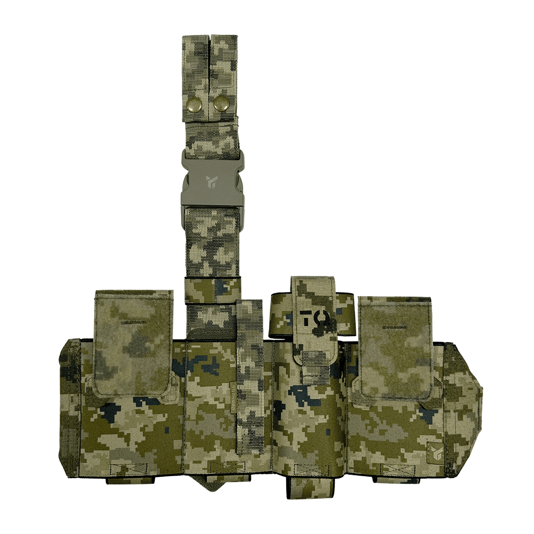 DNIPRO PM25 GEN2 open first aid organiser for belt and thigh carry, detail view