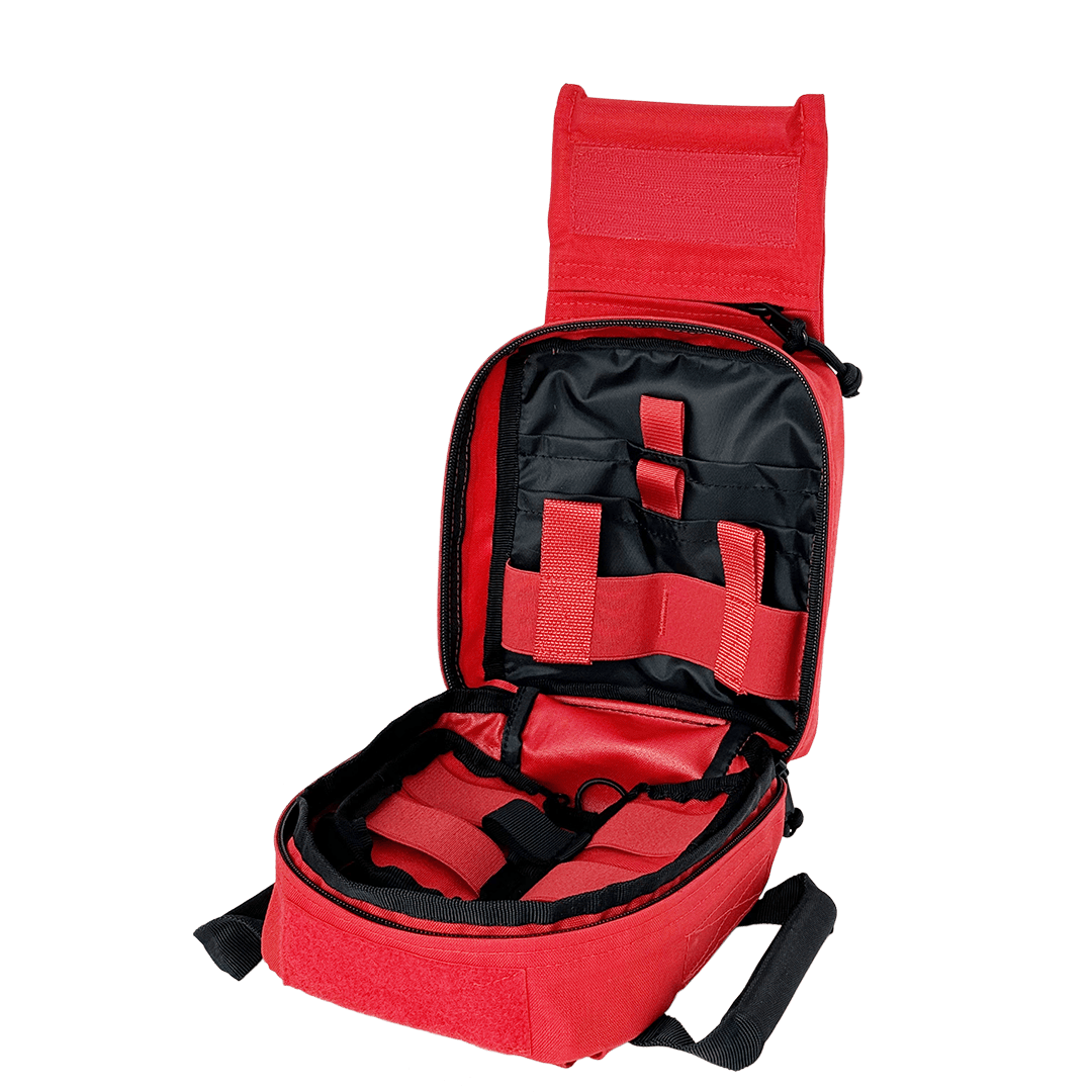 DNIPRO RM29 red medical pouch, detail view