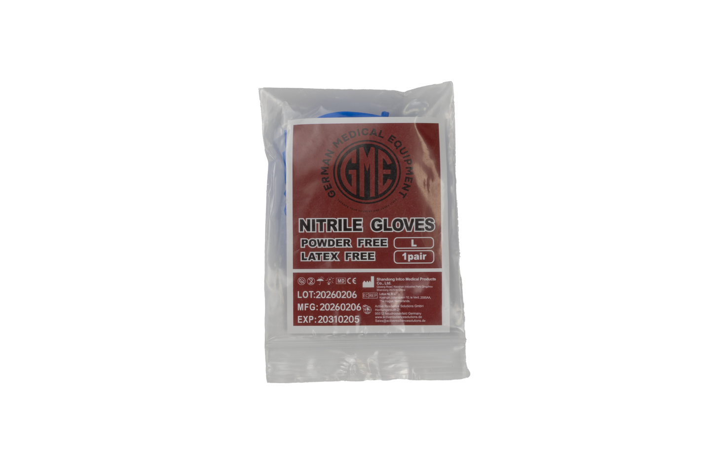 GME Nitrile Gloves Large