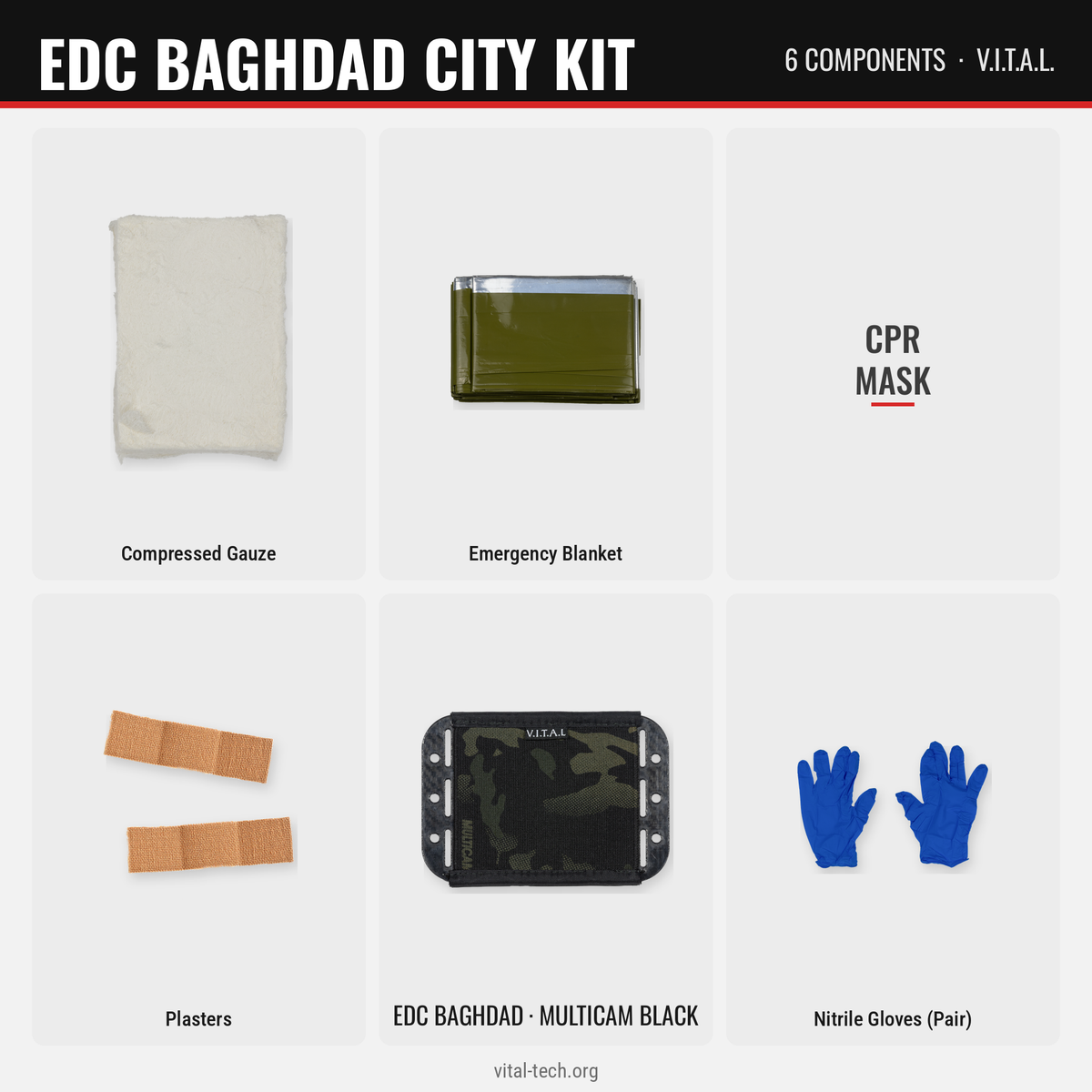 EDC Baghdad City Kit – Multicam Black