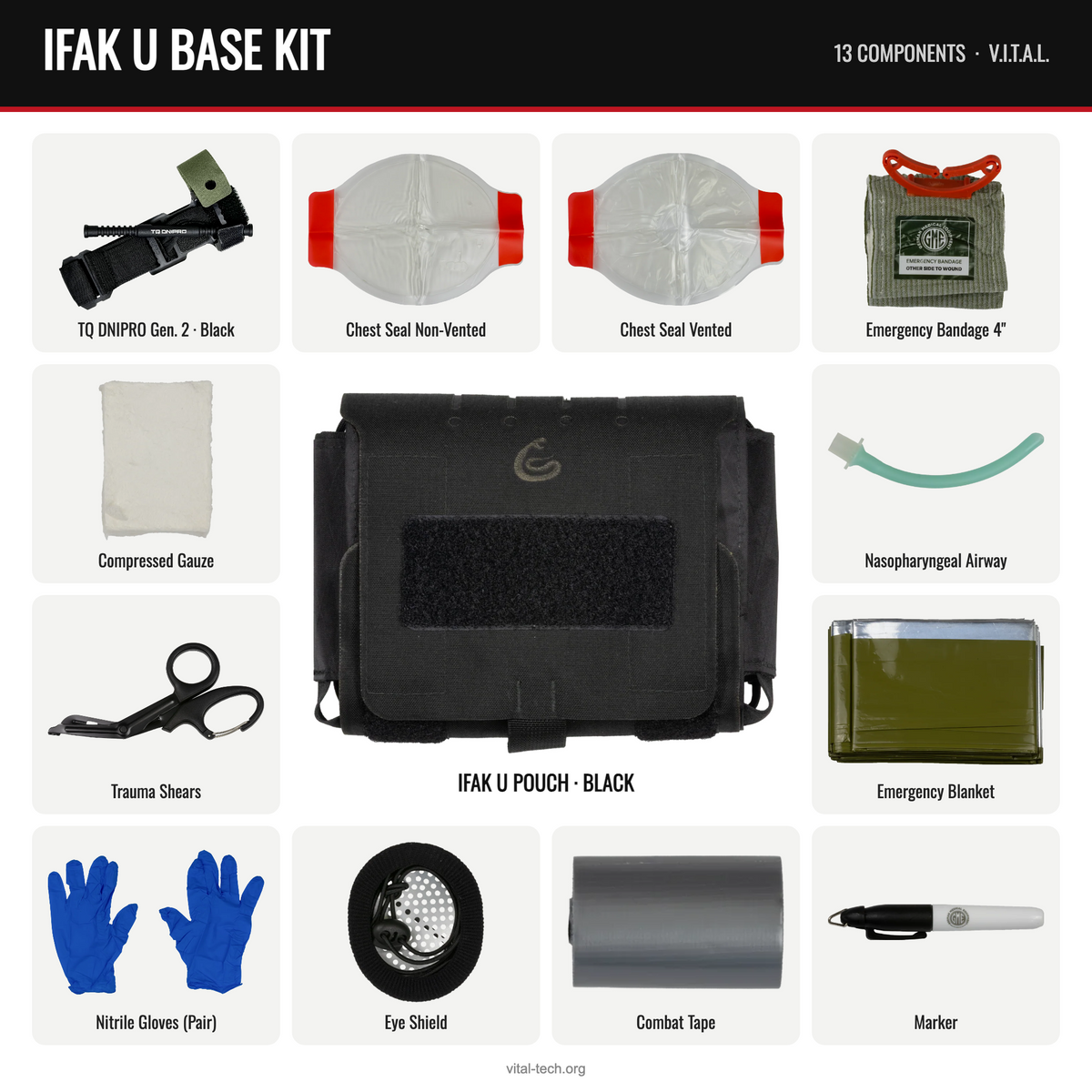 IFAK U BASE KIT – Black / TQ Black