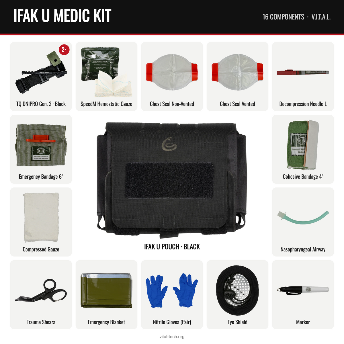 IFAK U MEDIC KIT – Black / TQ Black